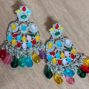 Color Splash Chandbali Earrings